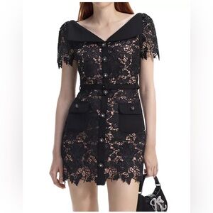NWT self portrait lace mini dress